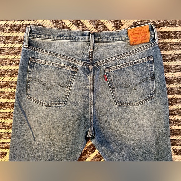 Levi’s 501s Sz 32x28 White Oak Cone Selvedge High Rise Denim Jeans - Picture 8 of 11